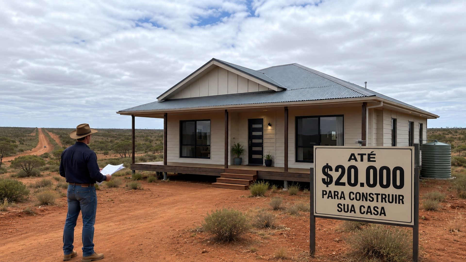 Quilpie, no outback australiano, oferece até 20 mil dólares a proprietários que construírem casa e cumprirem regras do programa.