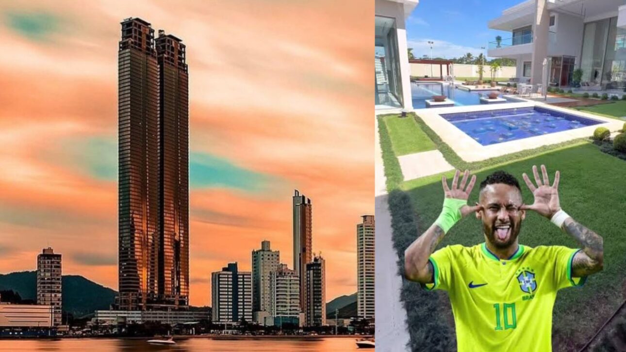 Neymar tem quadriplex no Yachthouse, em Balneário Camboriú, um dos imóveis de luxo mais famosos do jogador. (Imagem: O Globo)