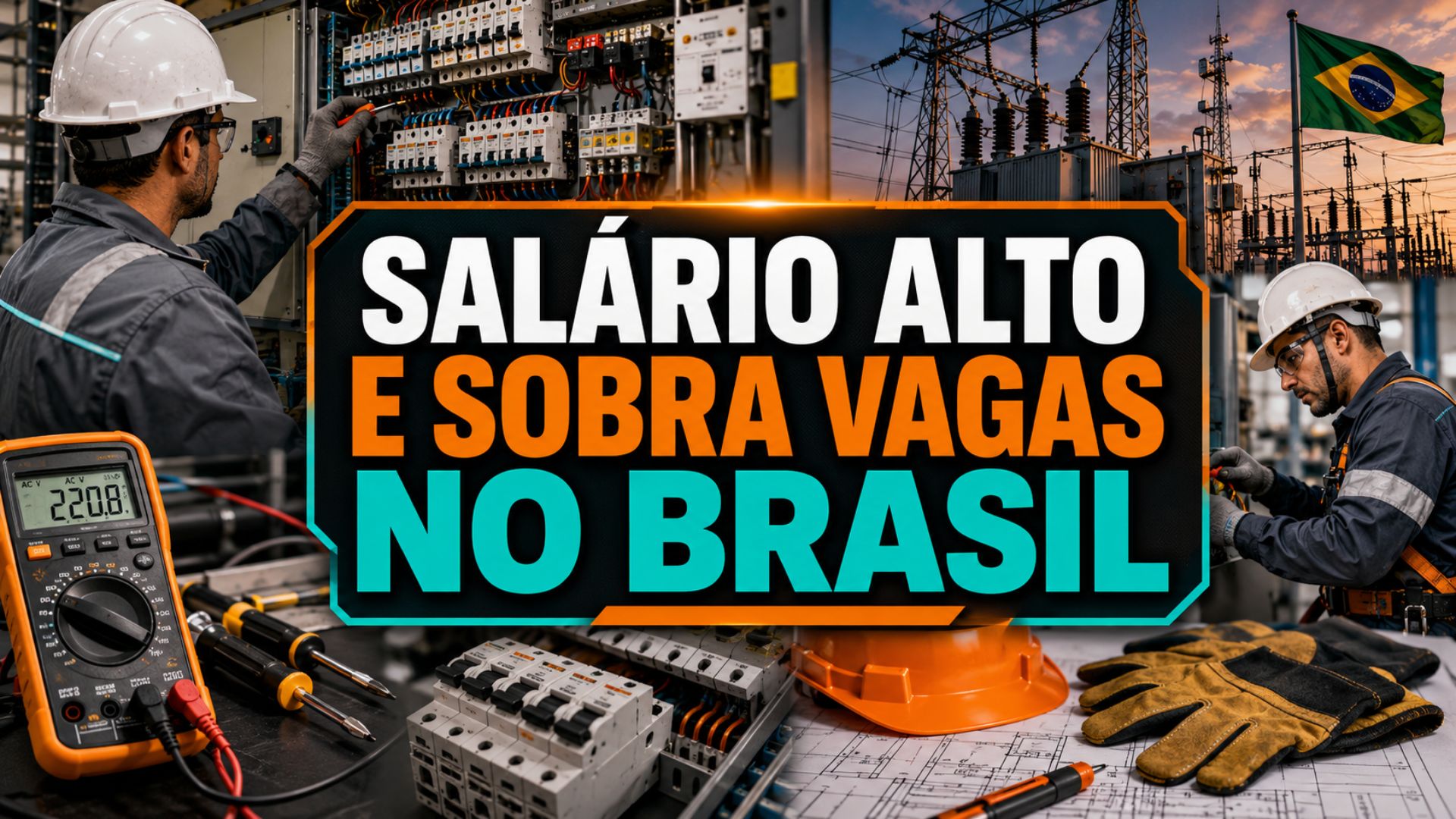 Falta de eletrotécnicos qualificados pressiona fábricas, subestações e redes elétricas, com salários de até R$ 5,1 mil na CLT.
