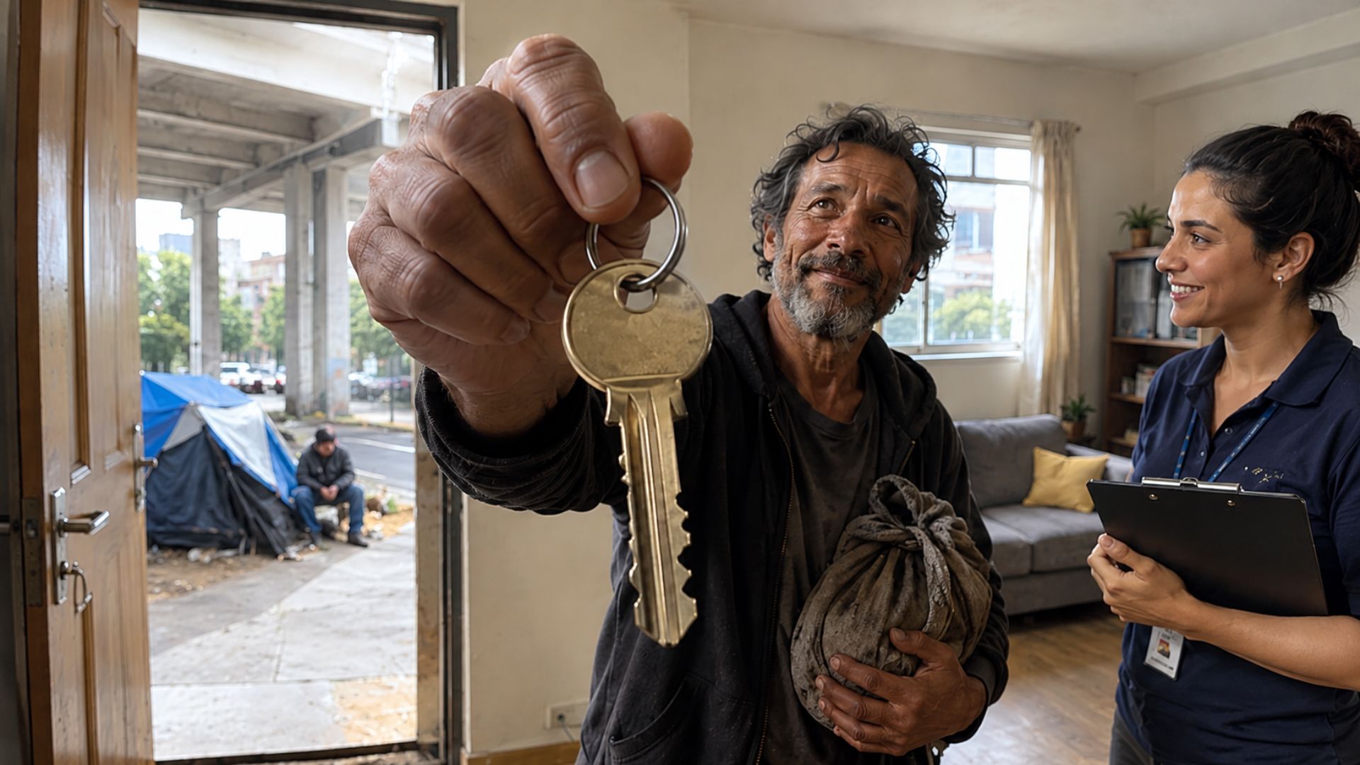 Moradia Primeiro em Porto Alegre leva pessoas em situação de rua para imóveis privados, com auxílio-moradia e acompanhamento de saúde.