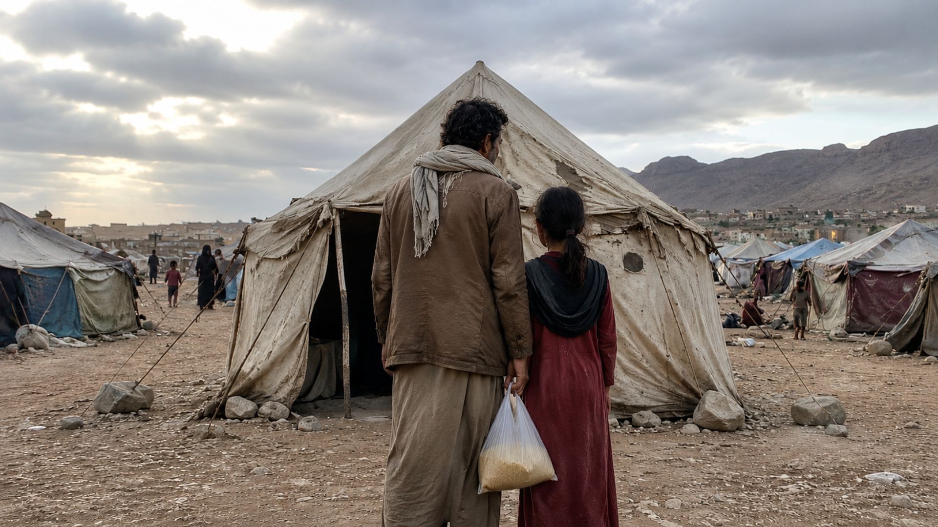 Pai deslocado pela guerra no Iêmen casa filha de 13 anos e expõe riscos da ajuda humanitária em campos de refugiados.