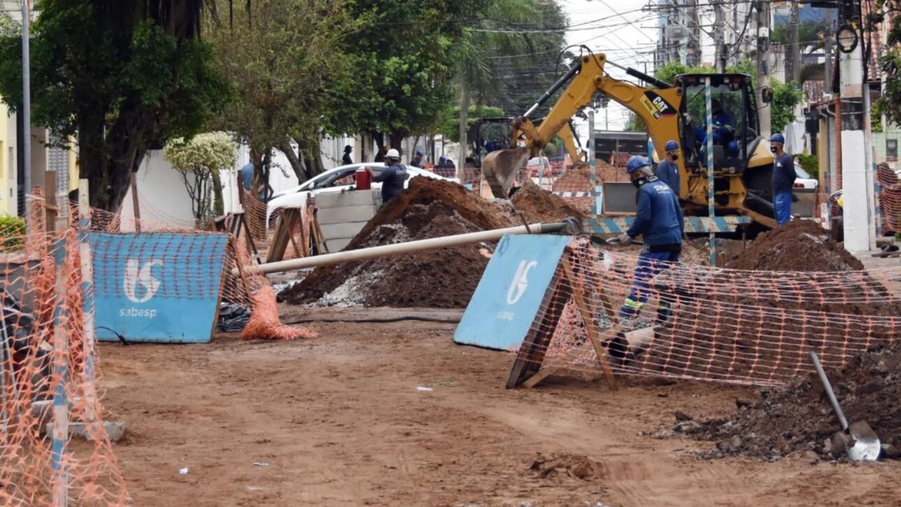 Praia Grande lidera investimento em saneamento por habitante e terá R$ 1 bilhão em obras da Sabesp até 2029.