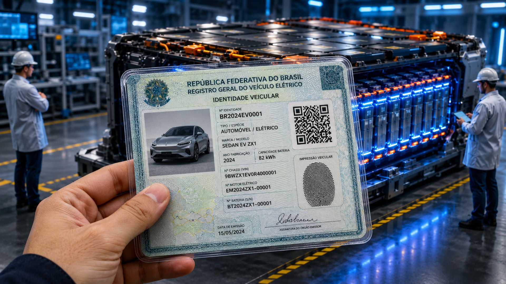 Baterias de carros elétricos terão passaporte digital obrigatório na União Europeia a partir de 2027 para rastrear carbono e reciclagem.