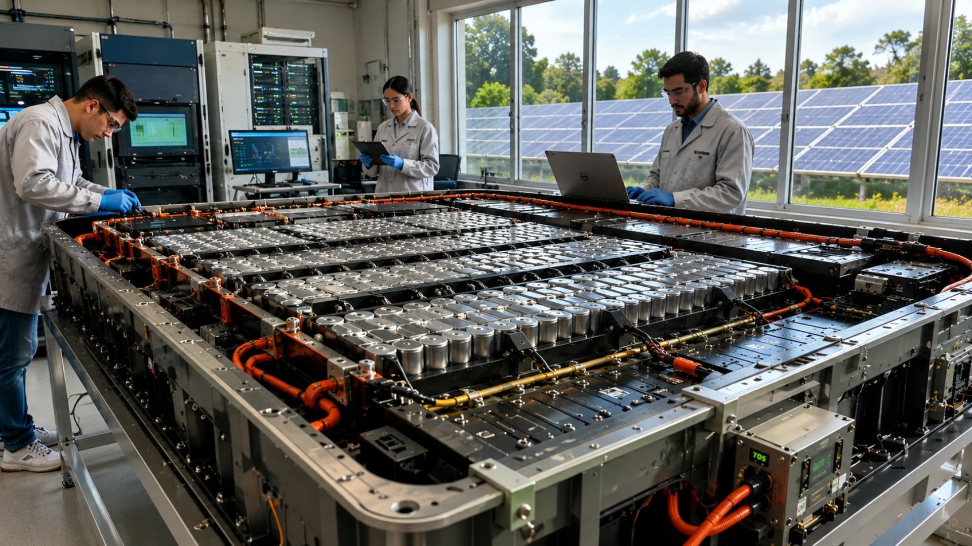 Baterias usadas de ônibus elétricos da BYD são testadas no Brasil para armazenar energia solar e ganhar segunda vida na Unicamp.