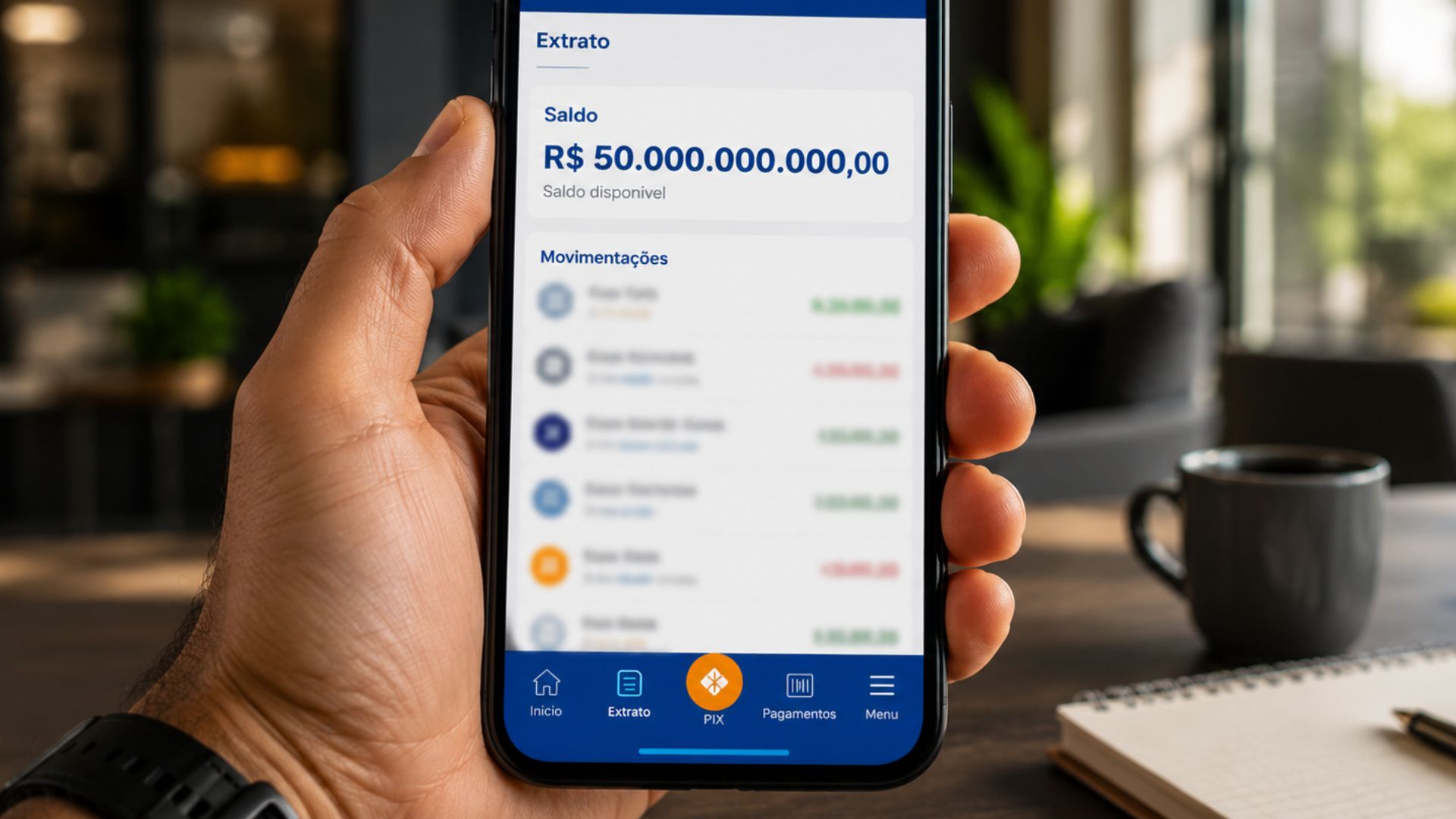 Banco erra e deposita US$ 50 bilhões na conta de família nos EUA; cliente diz que avisou o Chase antes da correção.