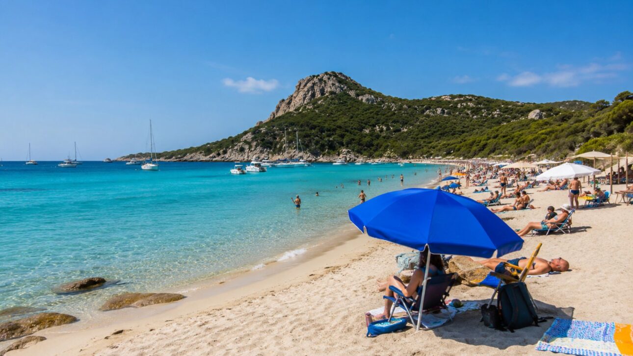 Beach in Italy restricts umbrellas, charges R$ 59 for access, and adopts new rules after incident requiring evacuation of bathers.