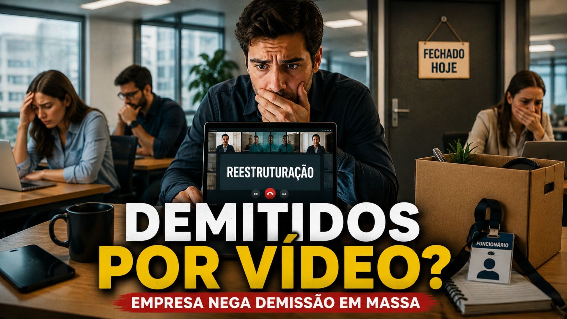 Jeitto demite funcionários por videochamada após fechar escritório e nega demissão em massa; relatos apontam insegurança interna.