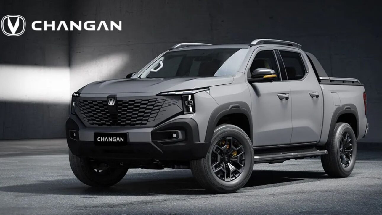 Changan Hunter K50 REEV 2026 supera Hilux em porte, promete até 1.031 km de autonomia e traz motor elétrico com tração 4x4.