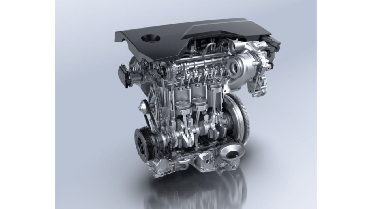 Stellantis troca correia banhada a óleo por corrente metálica no Turbo 100, novo motor PureTech da Peugeot para Europa.