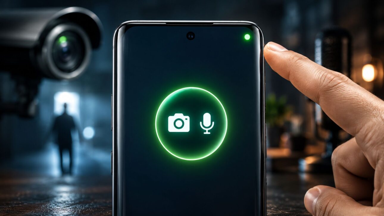 Ponto verde no Android indica uso da câmera ou microfone e ajuda a identificar acessos suspeitos. Veja quando o alerta exige atenção.