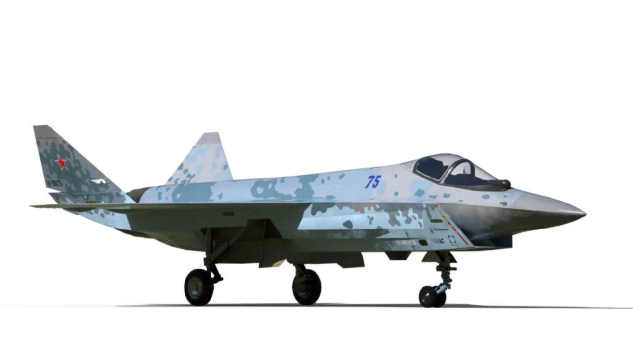 Russia begins prototype of the Su-75 Checkmate, a fifth-generation stealth fighter focused on lower cost and competition with the F-35.