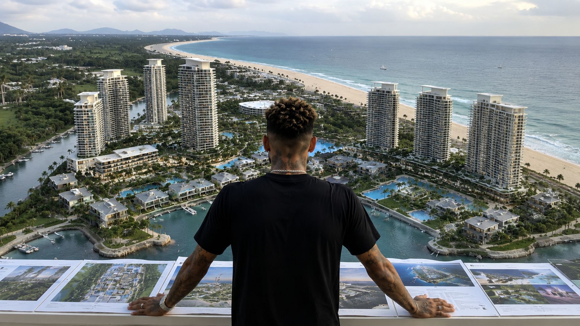 Neymar amplia portfólio imobiliário com mansões no Brasil, imóveis em Dubai e Miami e projeto bilionário no Nordeste.