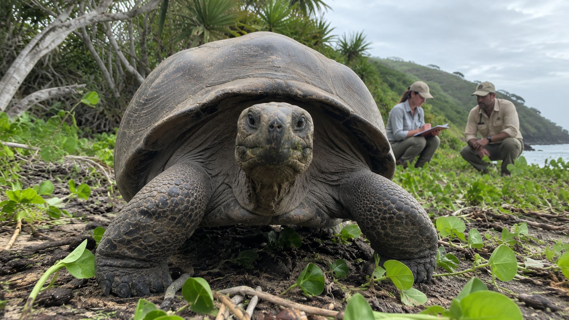 Reintrodução de tartarugas-gigantes em Aride recupera funções ecológicas ausentes havia mais de 180 anos.