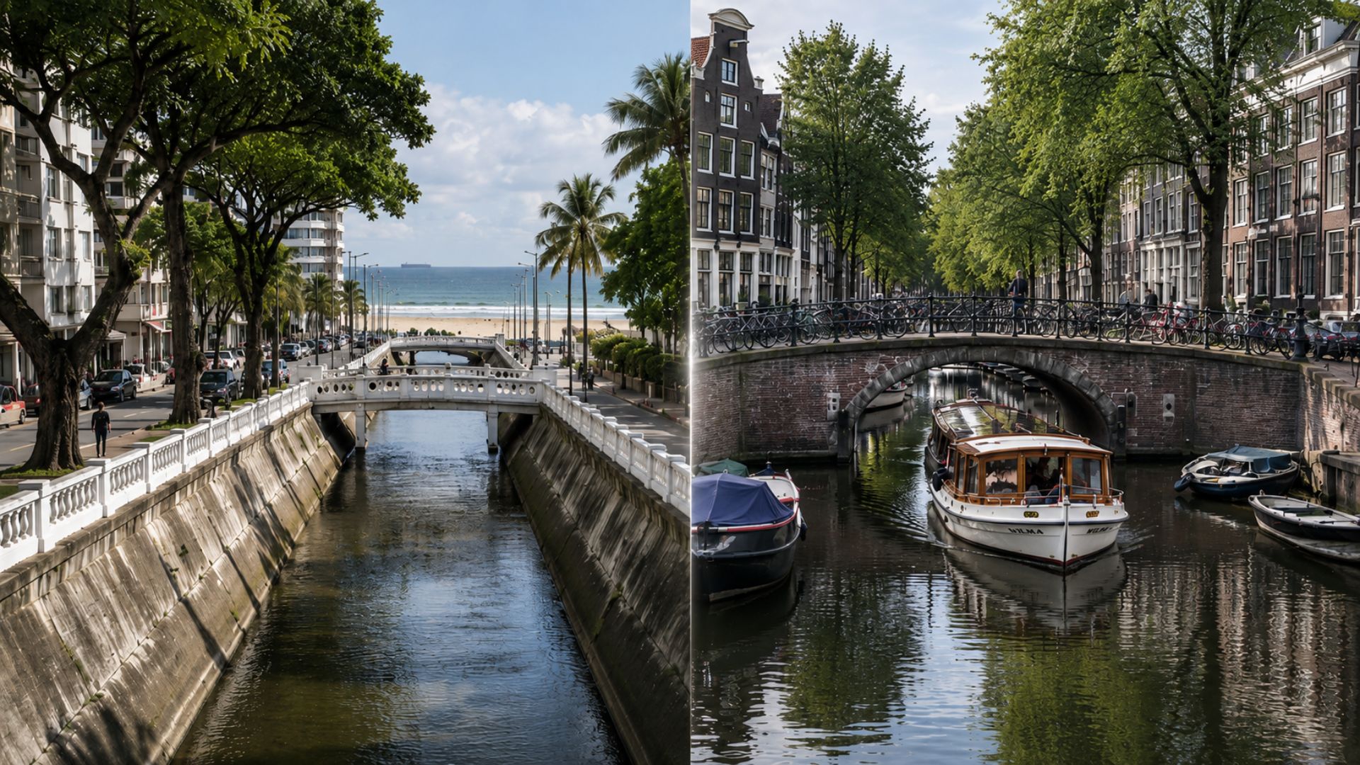 Santos é comparada a Amsterdã pelos canais que marcaram a paisagem, ajudaram na drenagem e transformaram a expansão urbana.