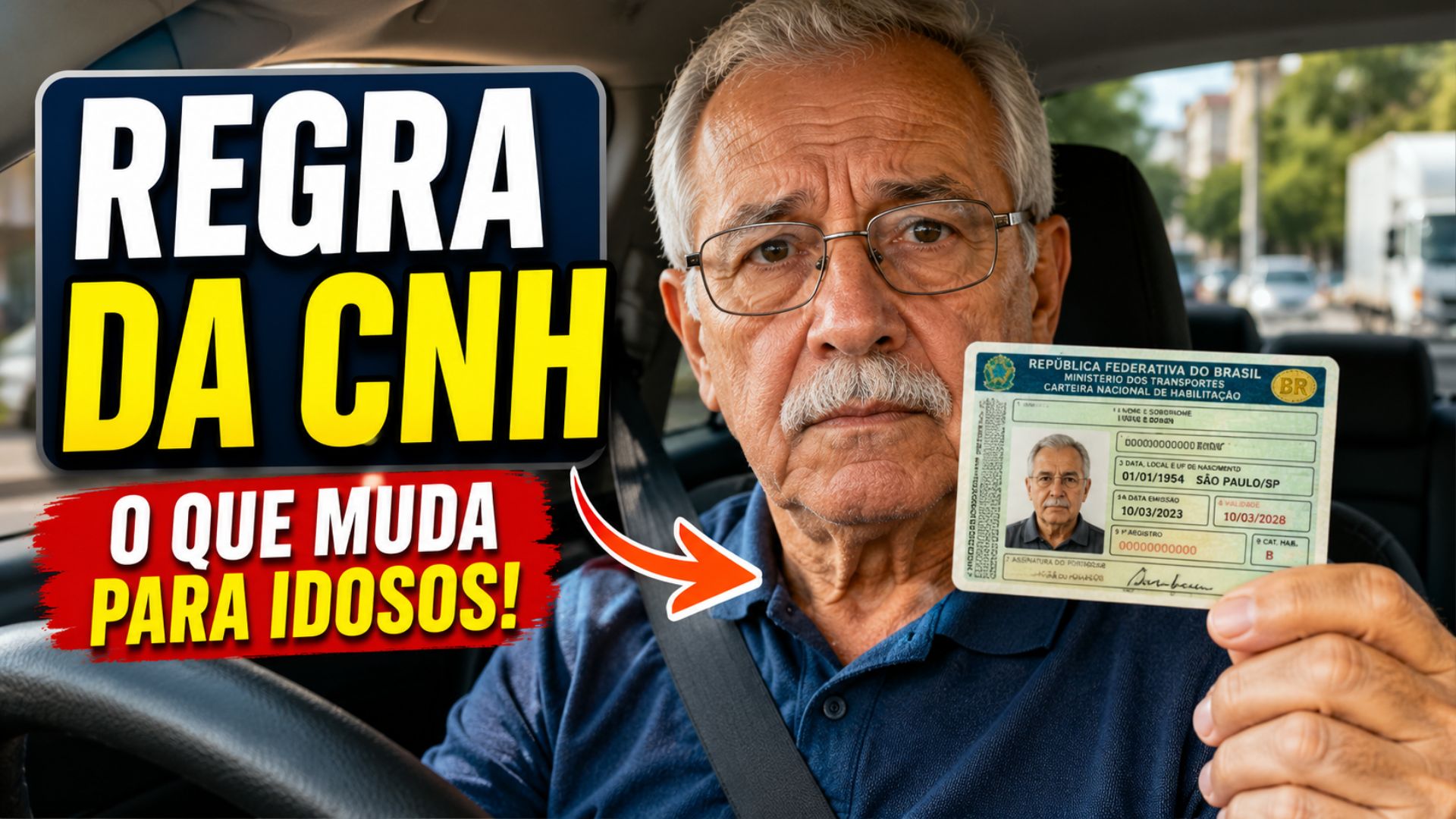 Renovação da CNH para idosos exige atenção a prazos, exames e custos que afetam motoristas profissionais no transporte brasileiro em 2026.