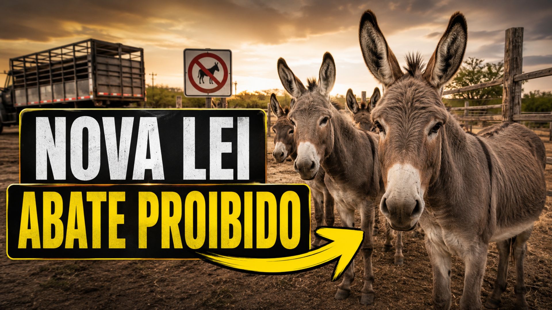 PL 2.613/2026 quer proibir abate de jumentos no Brasil após alerta de extinção, exportação de pele e risco sanitário.