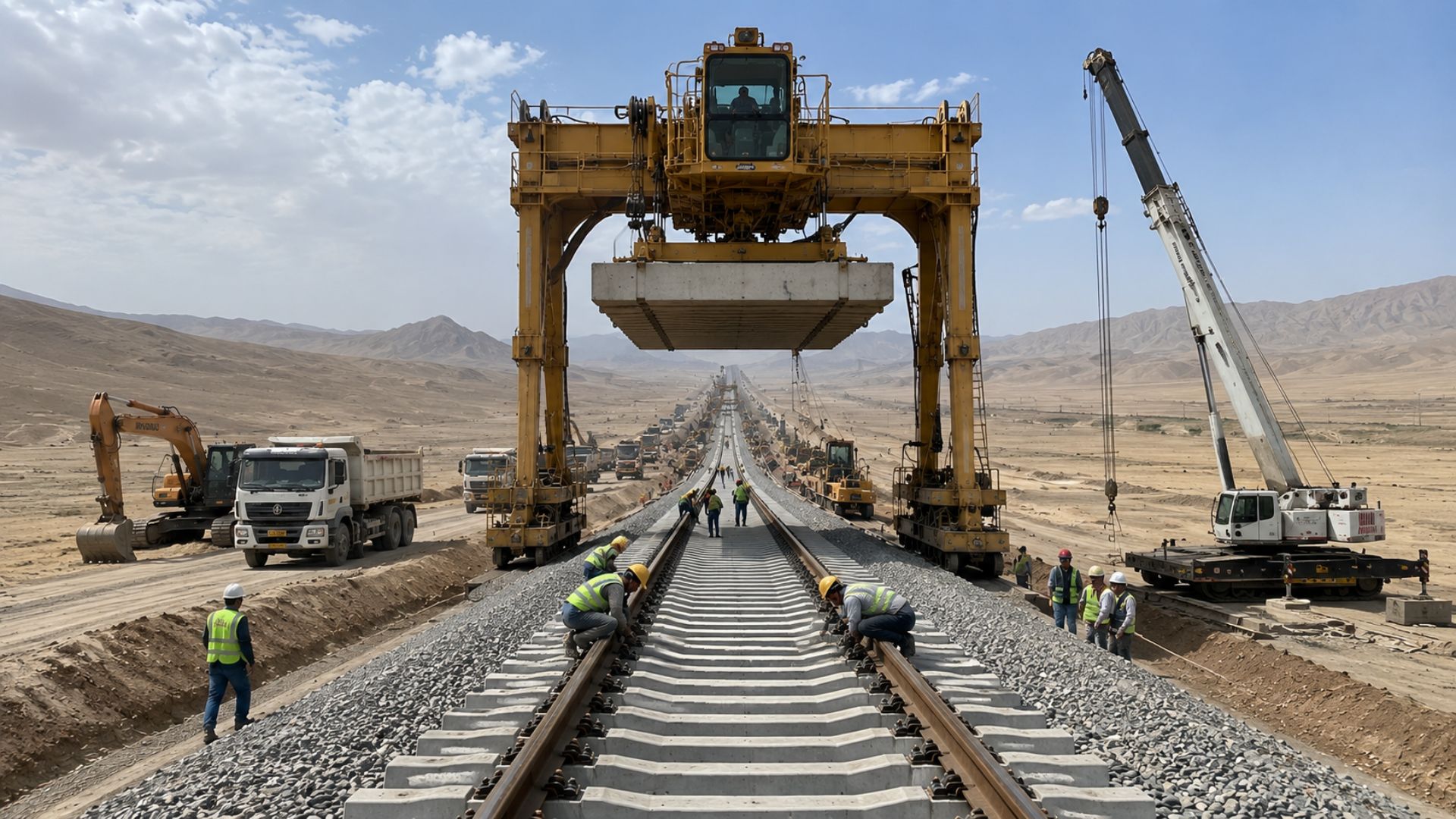Corredor ferroviário entre China e Irã avança pela Ásia Central e amplia alternativas logísticas em meio a sanções e disputas geopolíticas.