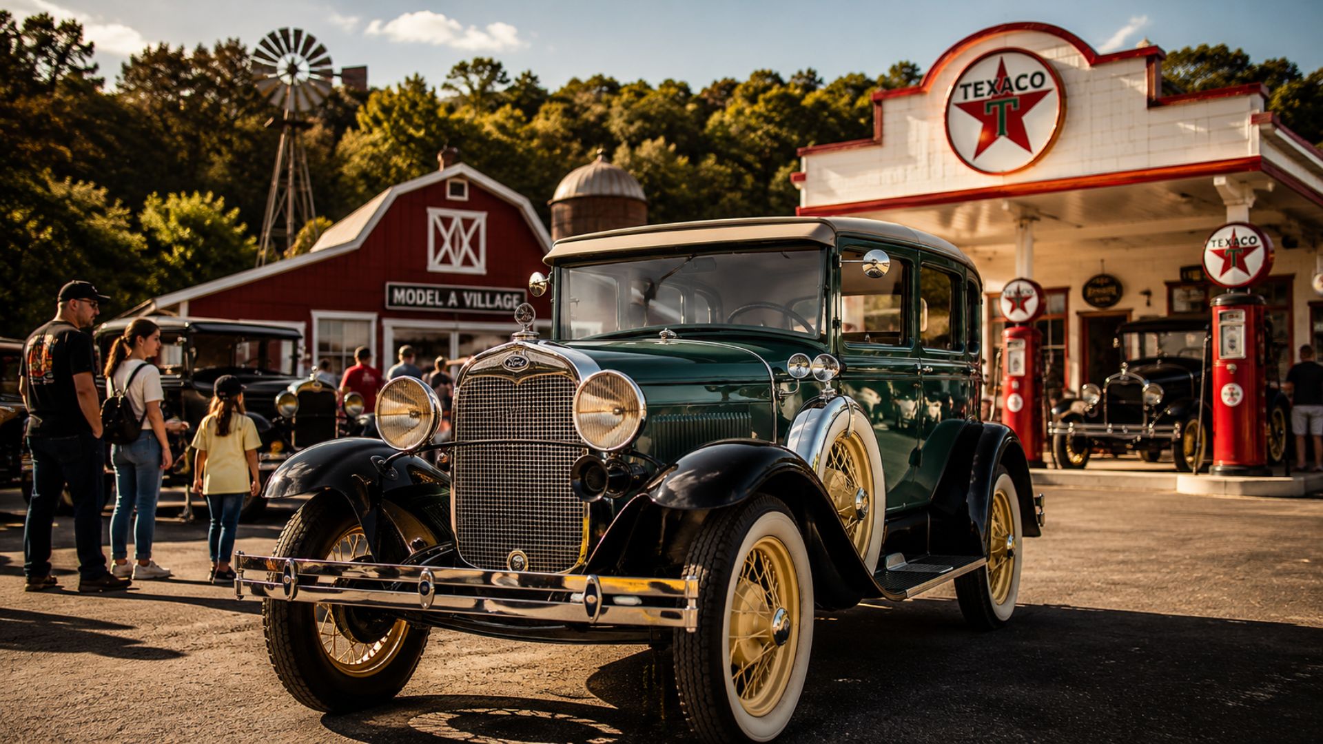 Model A Village abre em Nova Petrópolis com 40 veículos antigos, avião de 1929, réplica da Rota 66 e cenários dos anos 1930.