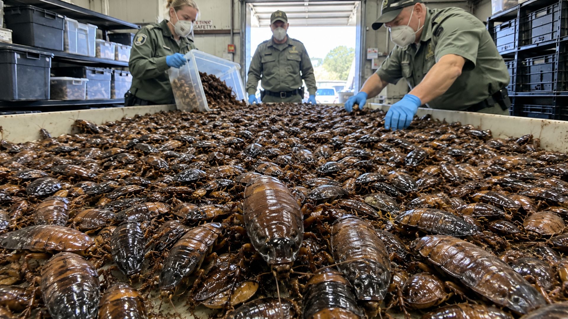 Austrália apreende mais de 100 mil baratas exóticas em operação contra criação ilegal e alerta para riscos de biossegurança.