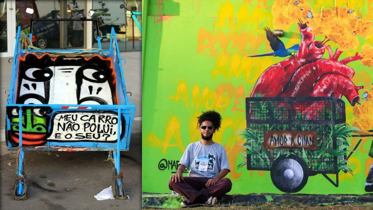 Pimp My Carroça reforma y grafitea carretas de recolectores, uniendo arte urbano, reciclaje, ingresos y seguridad en las ciudades.