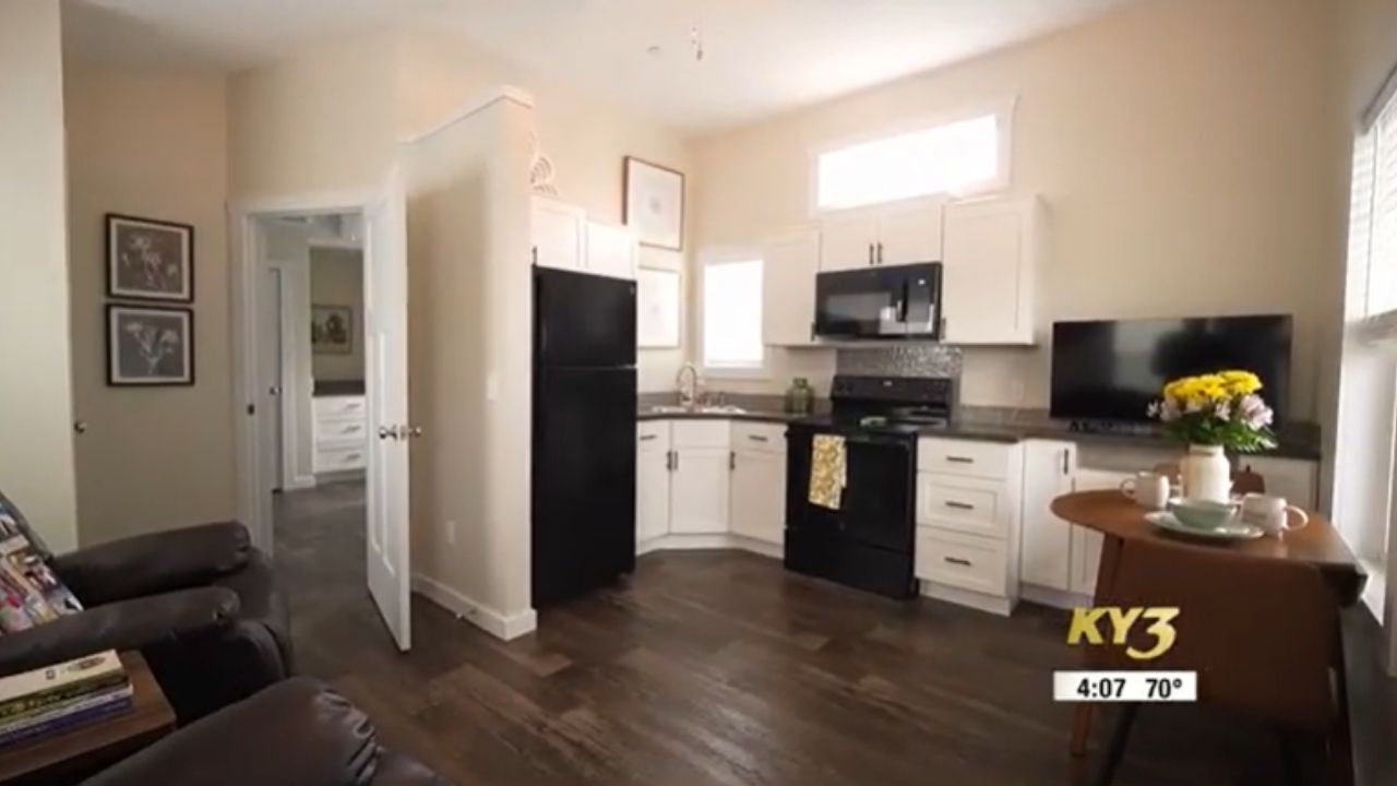 Elevate Branson's micro homes in Missouri have a rent of US$ 495 and aim for affordable housing with a permanent village.