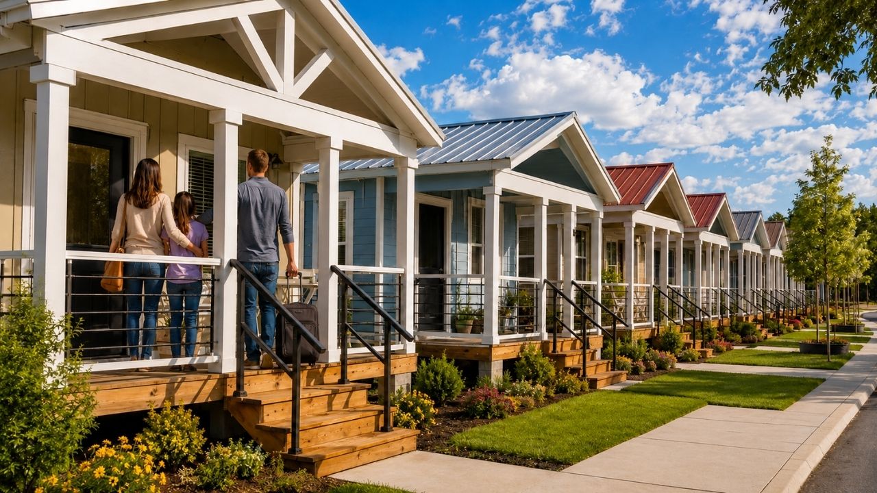 Inconformada com a falta de moradia acessível no Missouri, Elevate Branson criou uma vila com microcasas mobiliadas, aluguel de US$ 495 com água, luz e lixo inclusos, 8 unidades prontas, mais (3)