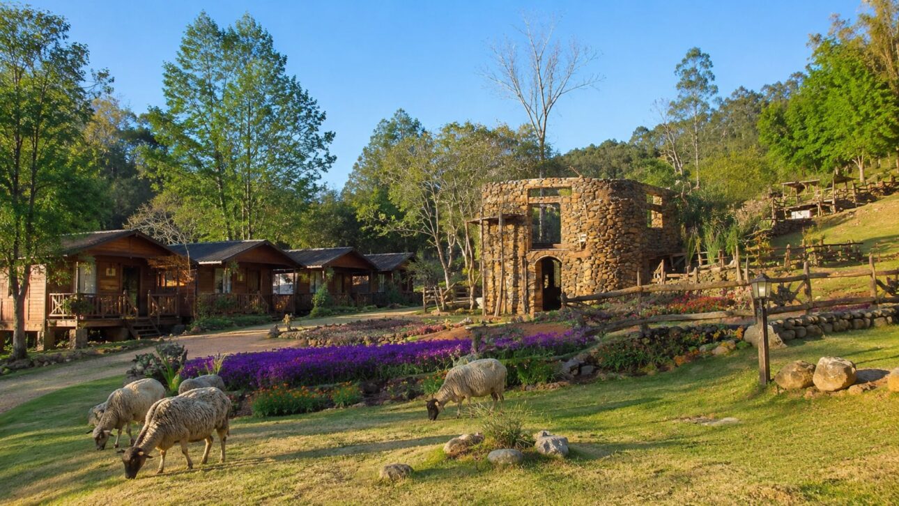 Inspired by Scotland, father and son build in Santa Catarina the Steinhaus, a circular stone house with 97 cm thick walls that became an agritourism hub.