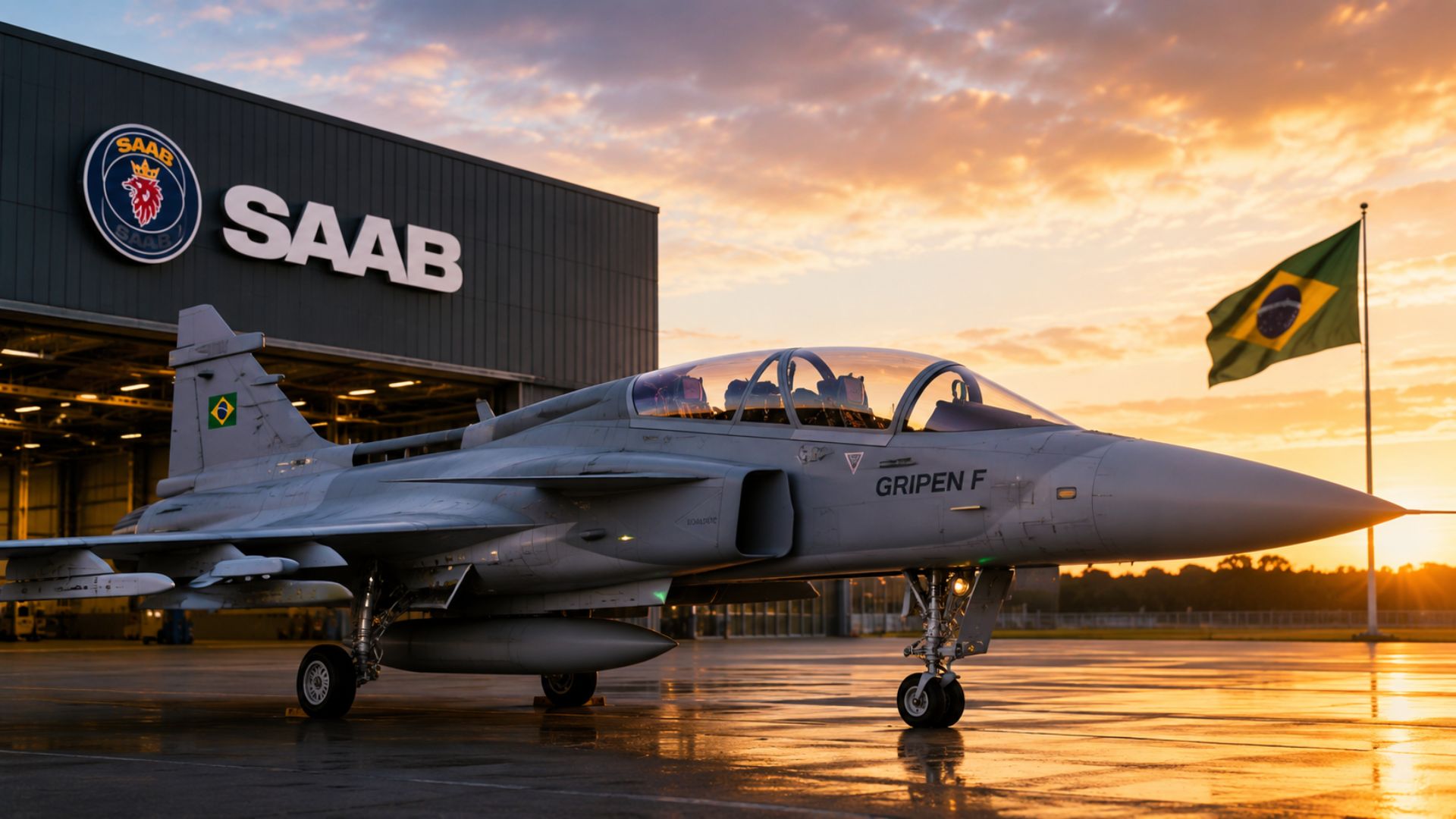 Governo prevê 2,1 bilhões em caças Gripen no Projeto F-X2 em 2026, e a Saab apresenta o primeiro Gripen F biposto, sob requisito da Força Aérea Brasileira.