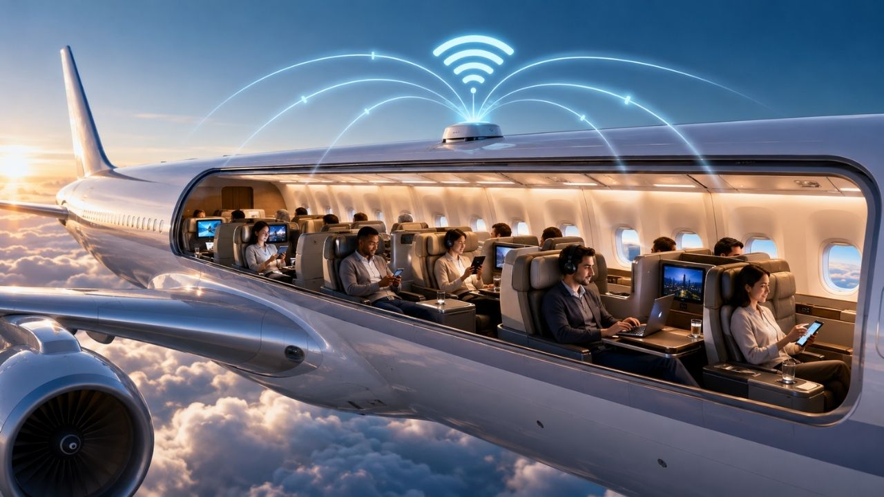 Starlink leva internet de bordo a companhias aéreas com satélites de baixa órbita e enfrenta Amazon.