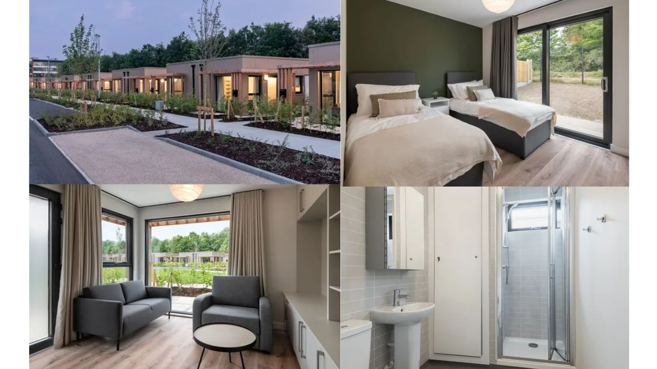 Casas modulares na Irlanda usam construção rápida após guerra na Ucrânia e podem apoiar crises habitacionais futuras.