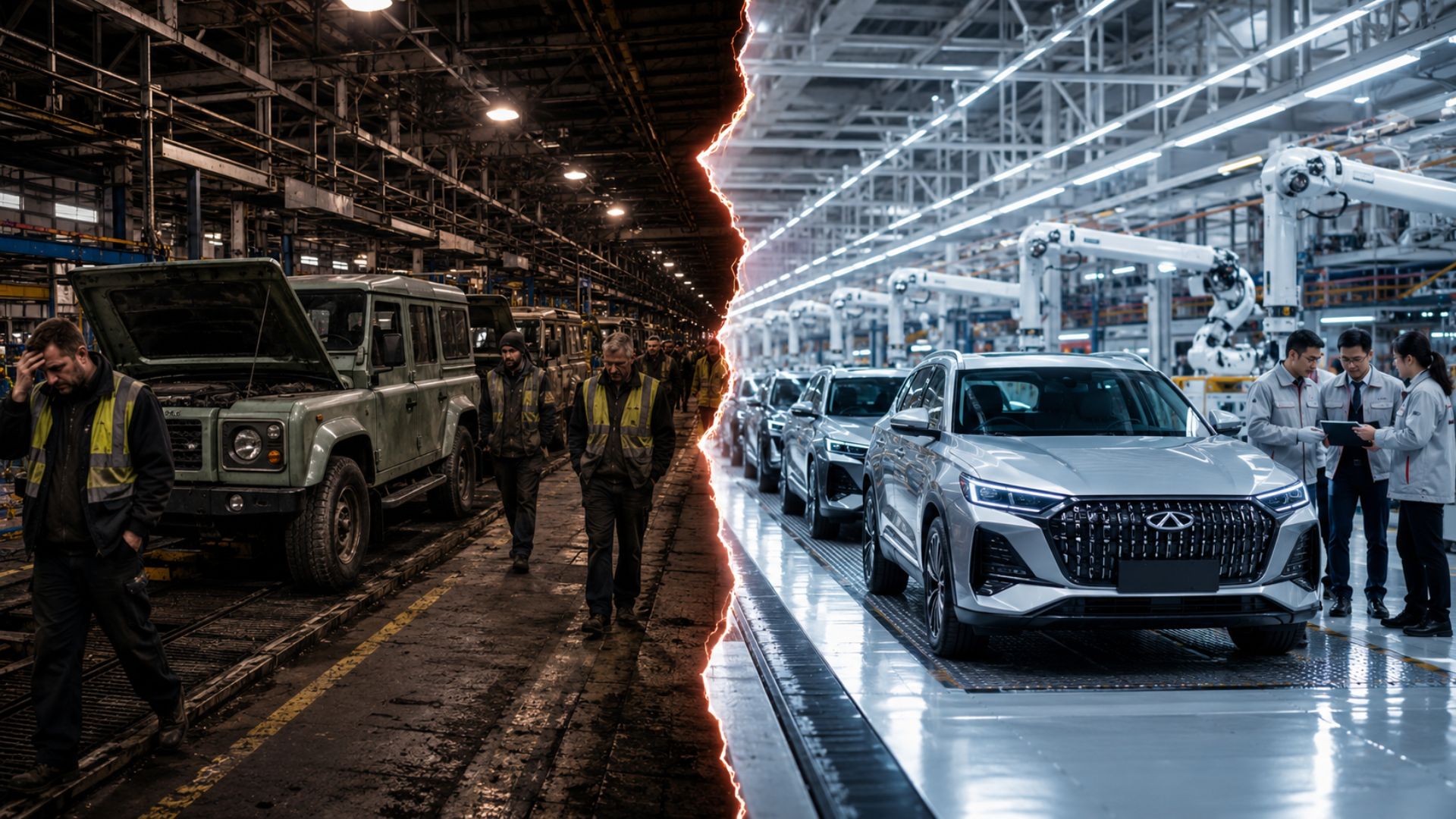A Jaguar Land Rover encerra a produção em Itatiaia, com 371 empregos em risco, e a Chery negocia transformar a fábrica em 100 mil veículos por ano.