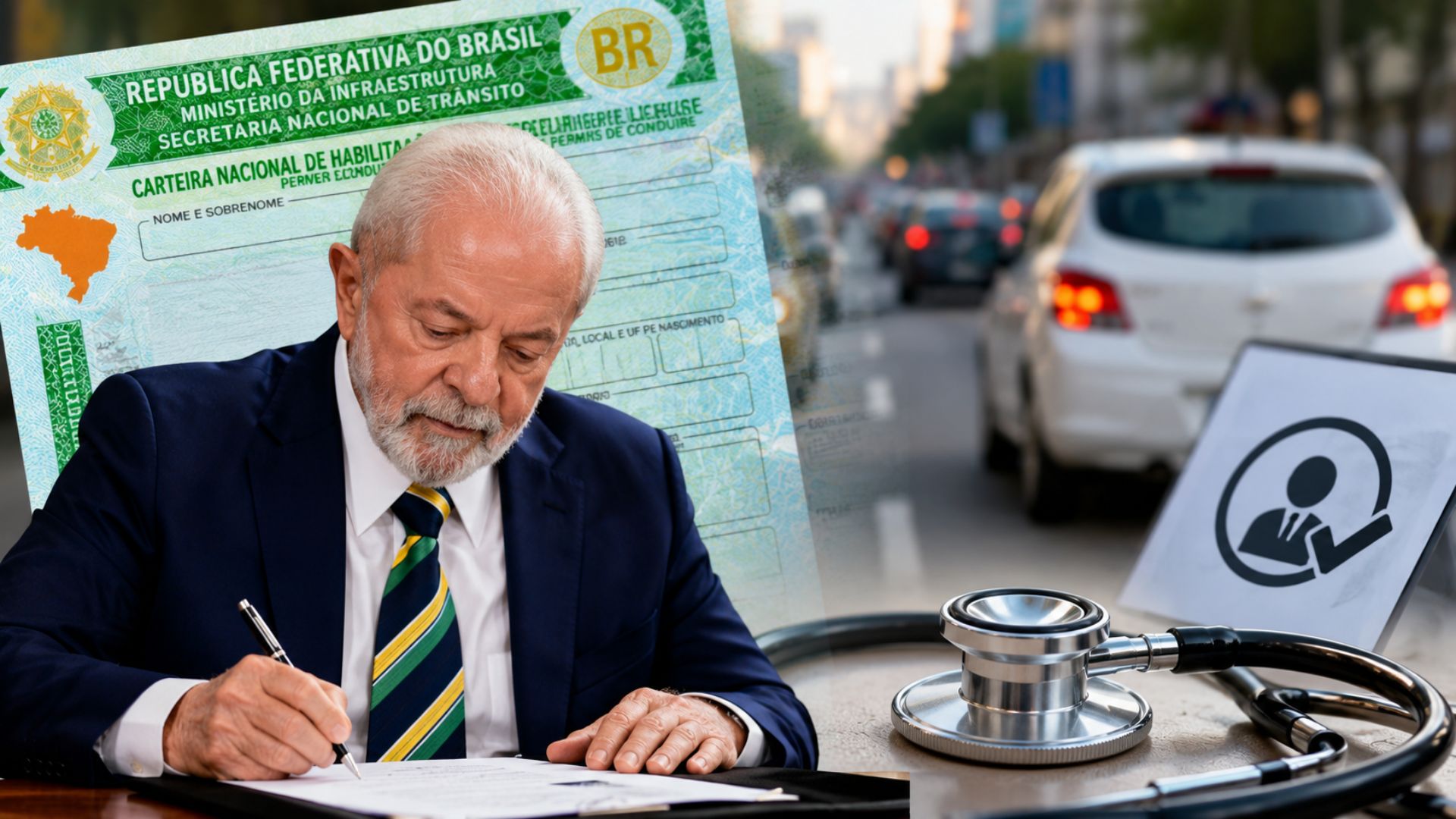Renovação automática da CNH vira lei para bons condutores sem multa em 12 meses mas exame médico volta a ser obrigatório na renovação.