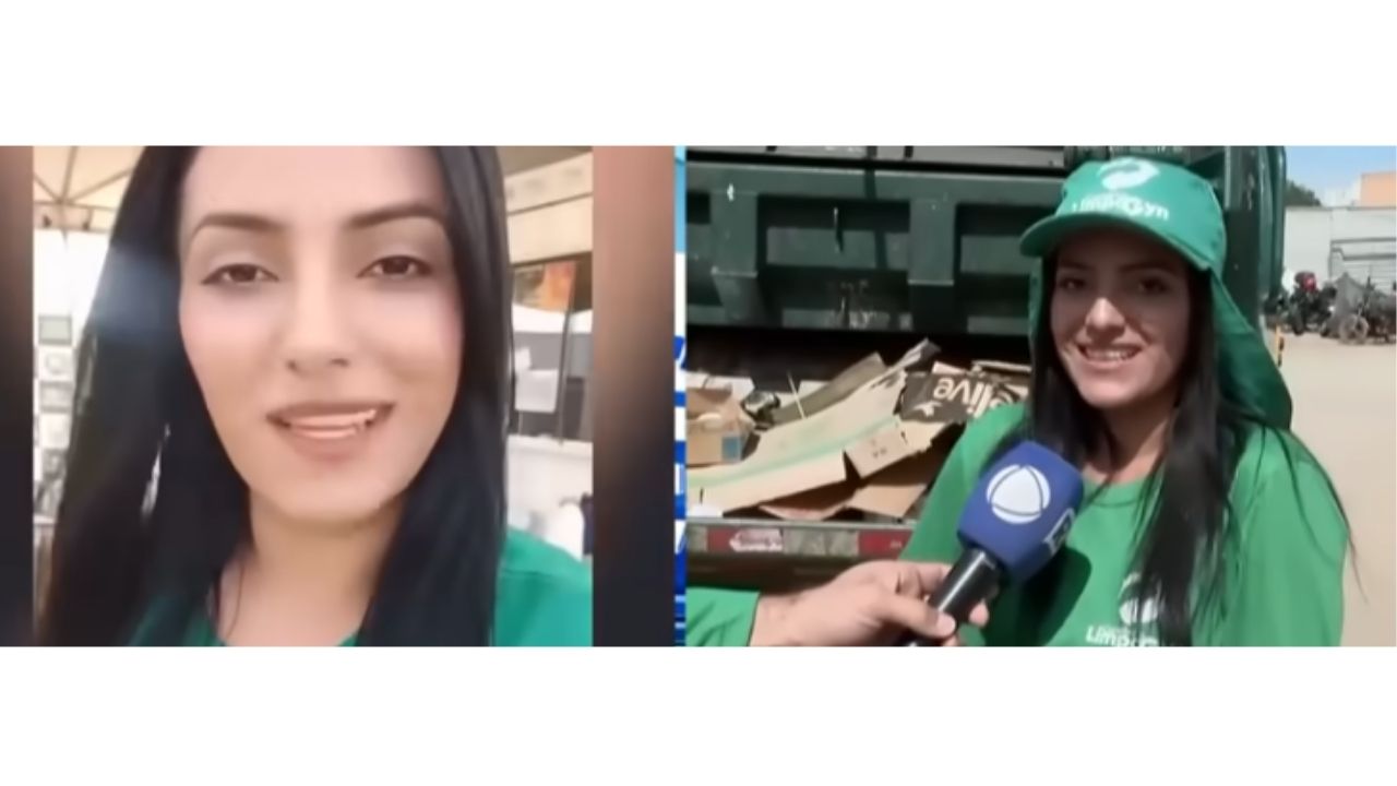 Raienne, mãe solo e coletora de recicláveis da coleta seletiva de Goiânia, viralizou nas redes e usa a fama para valorizar a profissão.