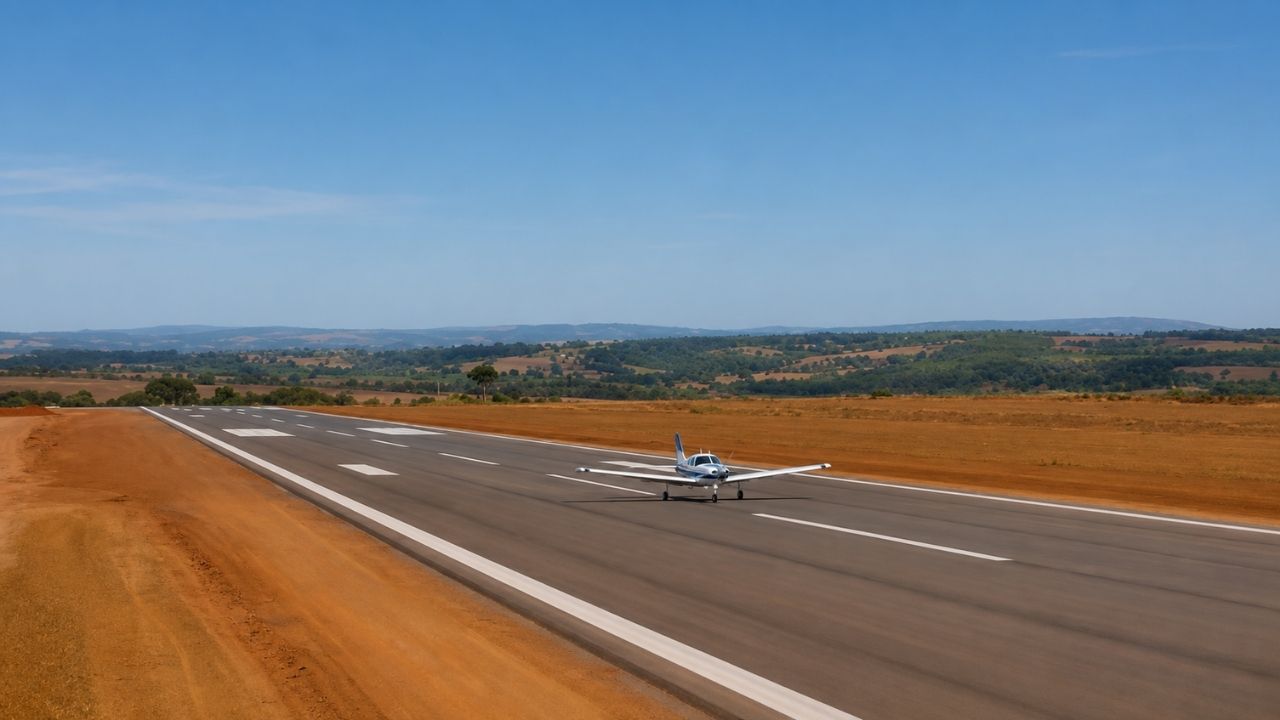 Aeropuerto privado en Goiás tendrá 180 hangares, aviación ejecutiva y jets ejecutivos cerca de Goiânia.