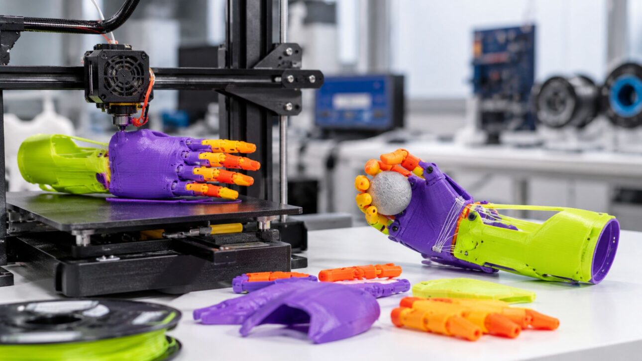 In Paraná, Dar a Mão produces low-cost 3D printed prosthetics for those with agenesis and already gathers more than 5,000 families in the national network.