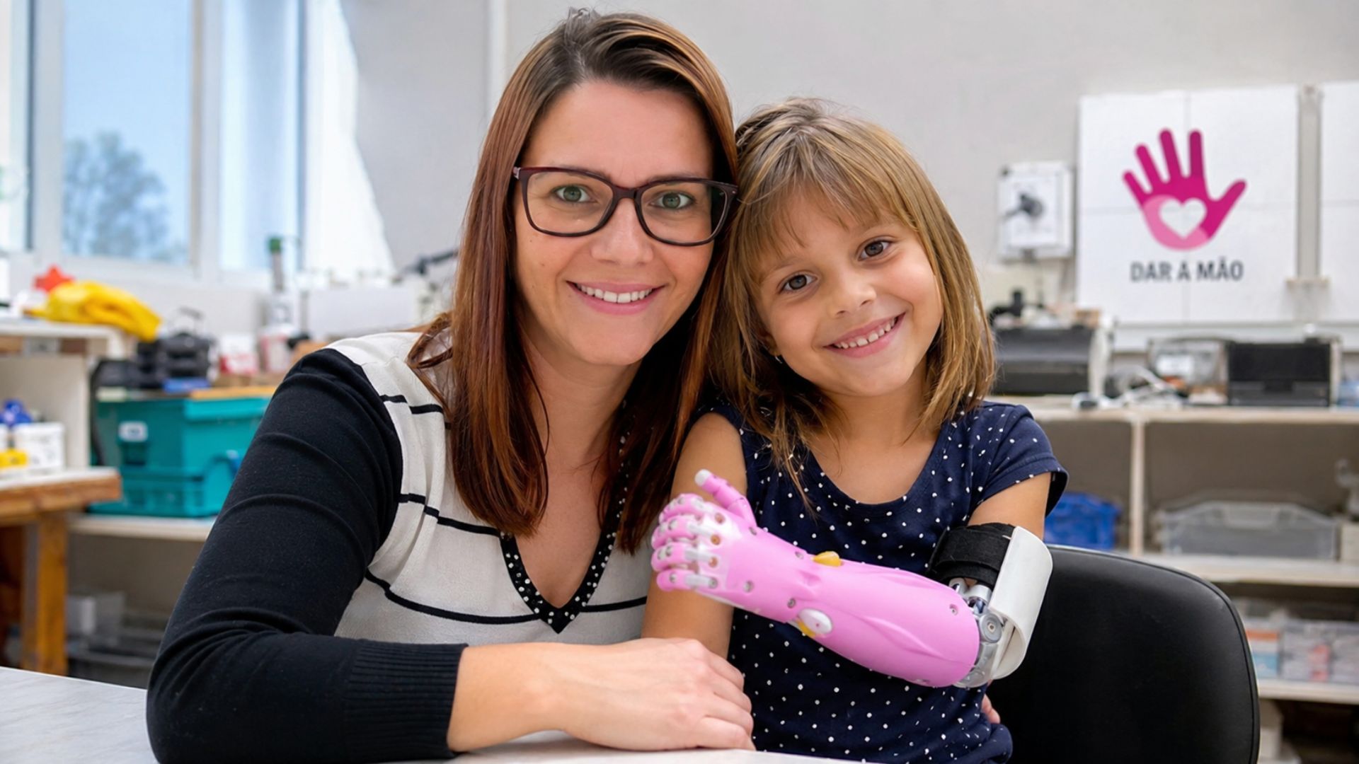 No Paraná, a Dar a Mão produz próteses em impressora 3D de baixo custo para quem tem agenesia e já reúne mais de 5 mil famílias na rede nacional.