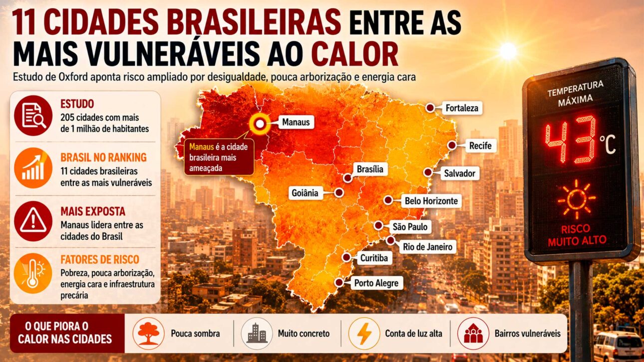 Manaus leads the Brazilian list and reveals the weight of urban vulnerability