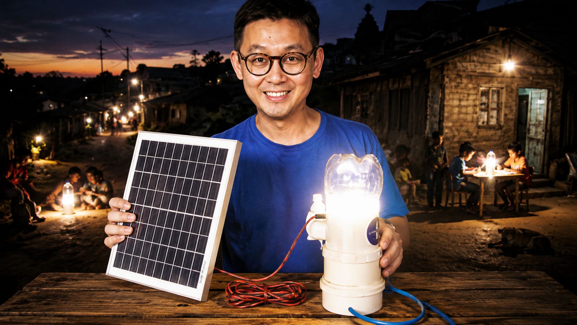 Criada por Alfredo Mozer no apagão de 2001, a garrafa PET virou a ONG Litro de Luz, que já levou energia a 40 mil pessoas em 200 comunidades do Brasil.