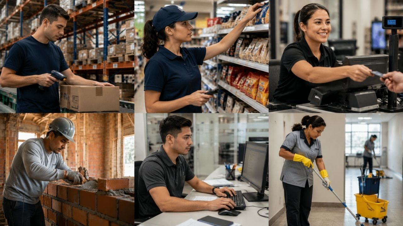 Job market in 2026: high school opens opportunities in logistics, retail, and construction with quick courses.