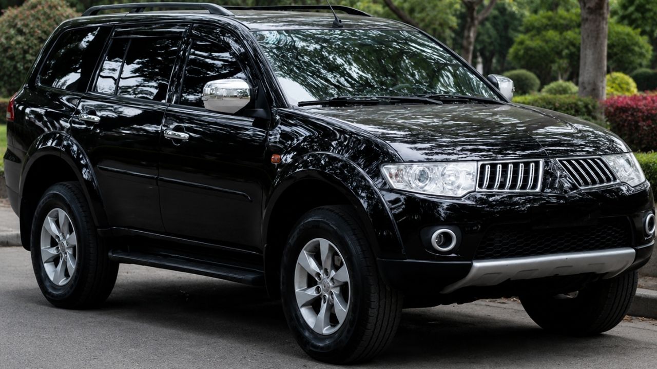 Pajero with high mileage: seven-seater SUV, diesel engine, and 4x4 traction requires attention before purchase.