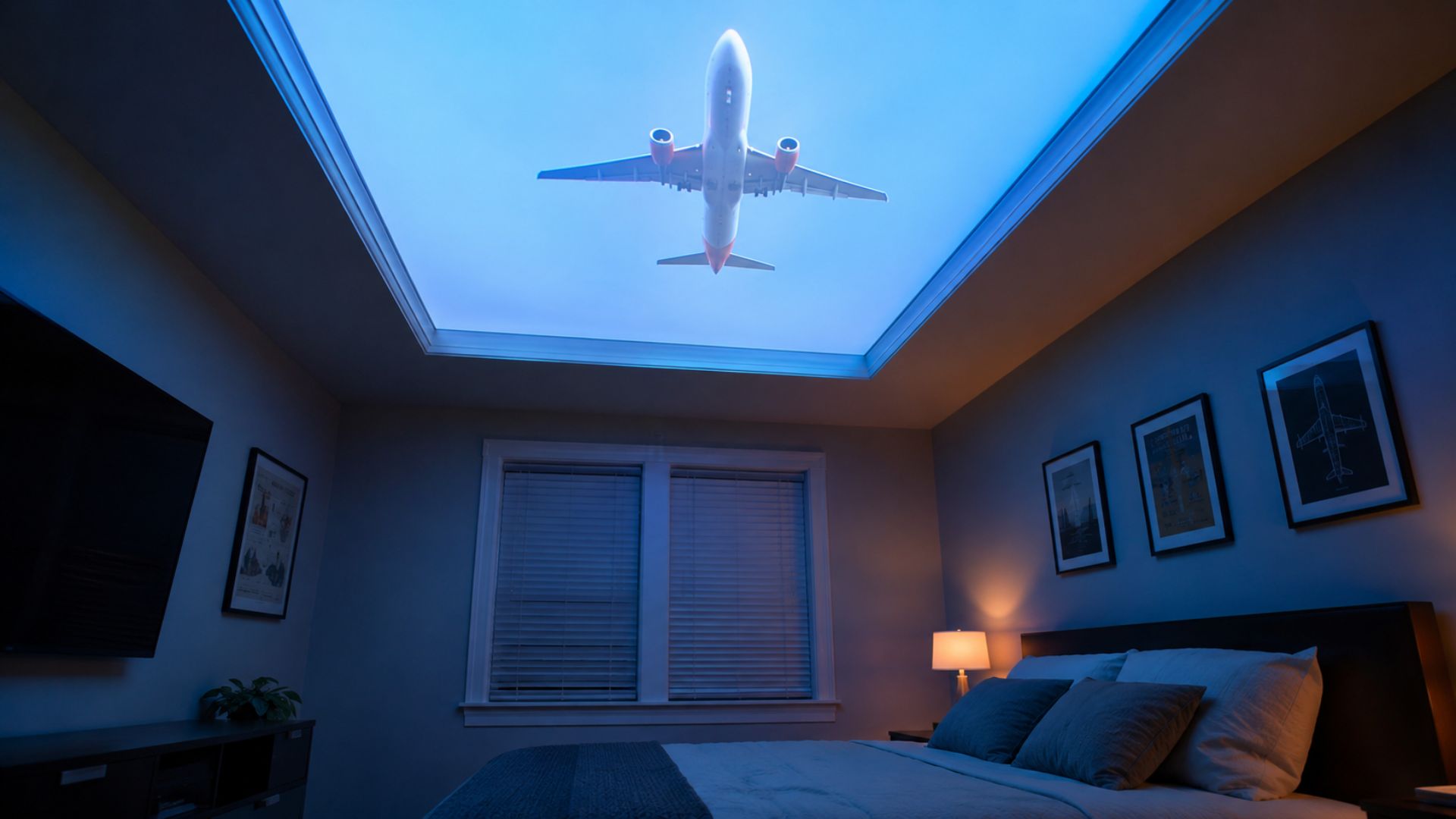 Um entusiasta criou o Skylight, sistema que projeta no teto em tempo real os aviões que passam sobre a casa, com receptor de rádio de US$ 30 e Raspberry Pi.