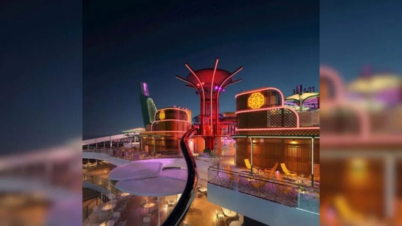 O MSC World Asia terá o maior tobogã a bordo de uma embarcação em todo o mundo (Foto: MSC, Divulgação)