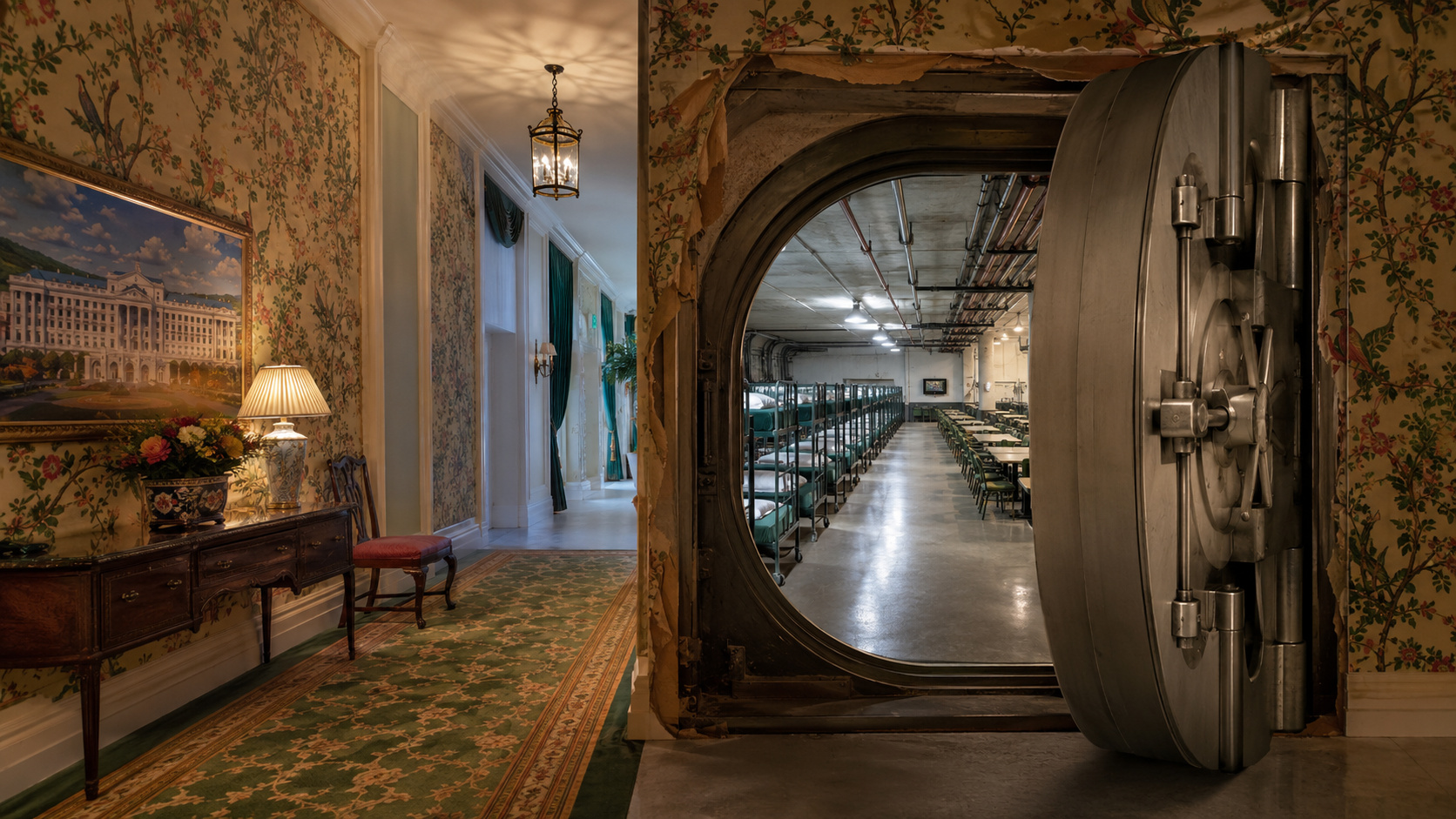 O bunker secreto sob um hotel de luxo nos Estados Unidos foi criado durante a Guerra Fria para abrigar o Congresso em caso de guerra nuclear