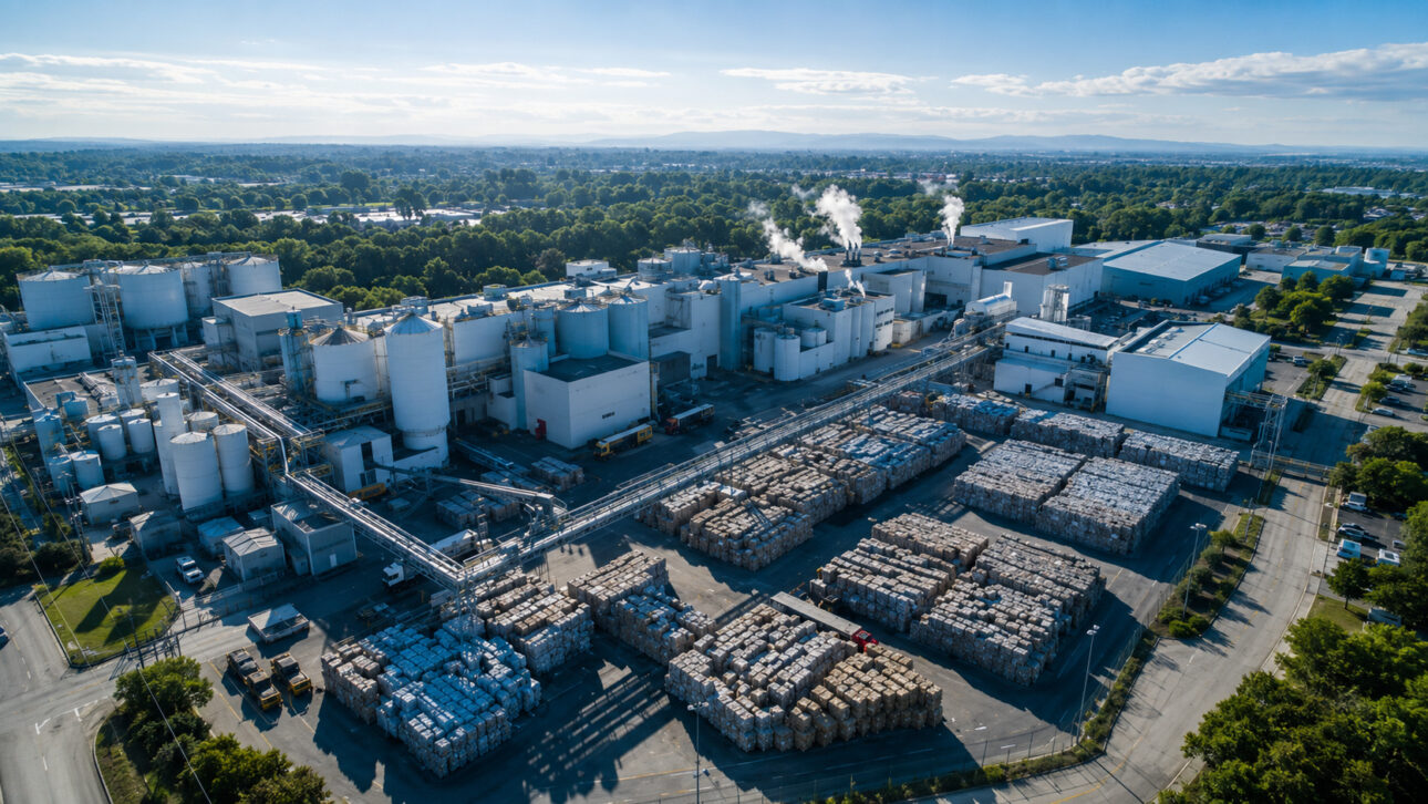 O calor de uma fábrica de papel no Porto de Estrasburgo entrou em uma rede urbana criada para aquecer prédios e moradias
