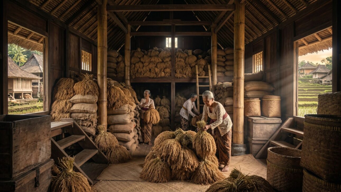 O povoado que guarda arroz por 100 anos sem vender um único grão: comunidade indonésia transforma comida em herança sagrada