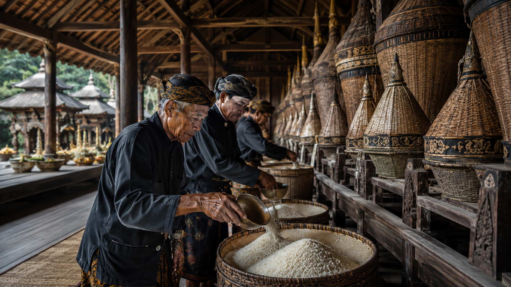 O povoado que guarda arroz por 100 anos sem vender um único grão: comunidade indonésia transforma comida em herança sagrada