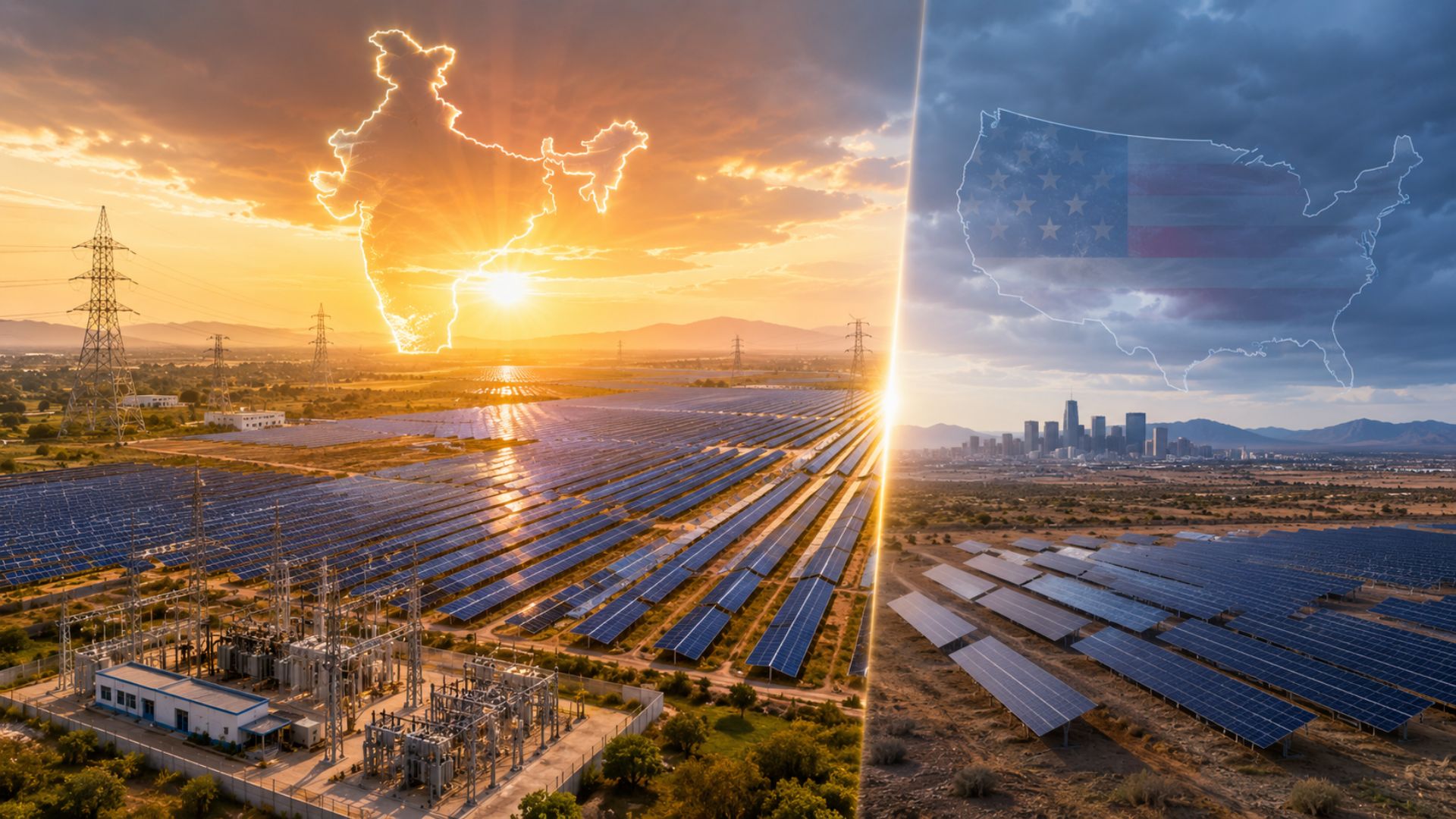 A Índia superou os Estados Unidos em adição de energia solar em 2025 e virou a 2ª maior do mundo, atrás só da China, segundo relatório da IRENA.