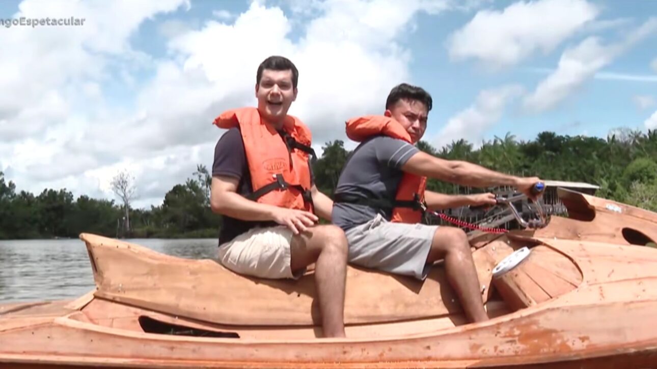 Pescador de Abaetetuba, no Pará, construiu moto aquática de madeira com motor de 38 cavalos após pesquisar tudo na internet. Cristiano Gonçalves falhou em 2012 e chegou lá.