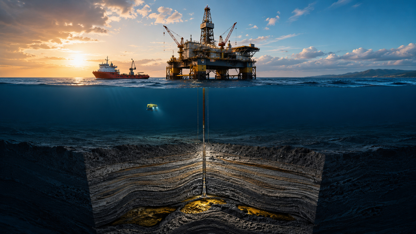 Descoberta de petróleo a quase 20 mil pés de profundidade desafia limites da engenharia na costa do Brasil