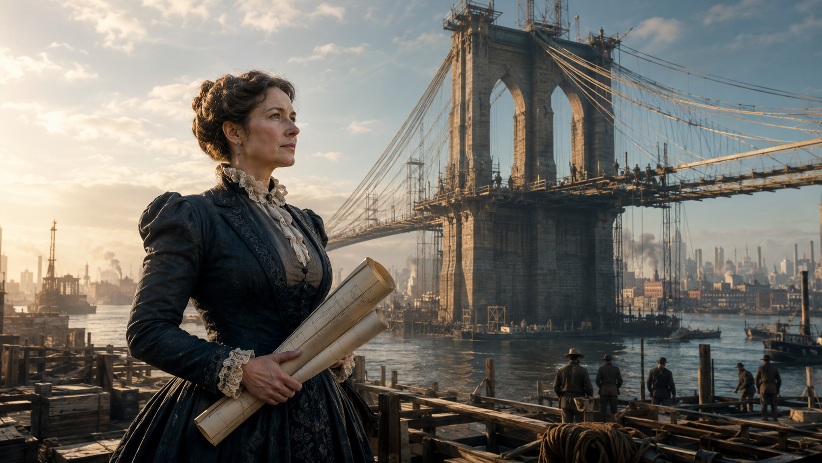 Ponte do Brooklyn, em Nova York, foi concluída em 1883 depois de 14 anos de construção